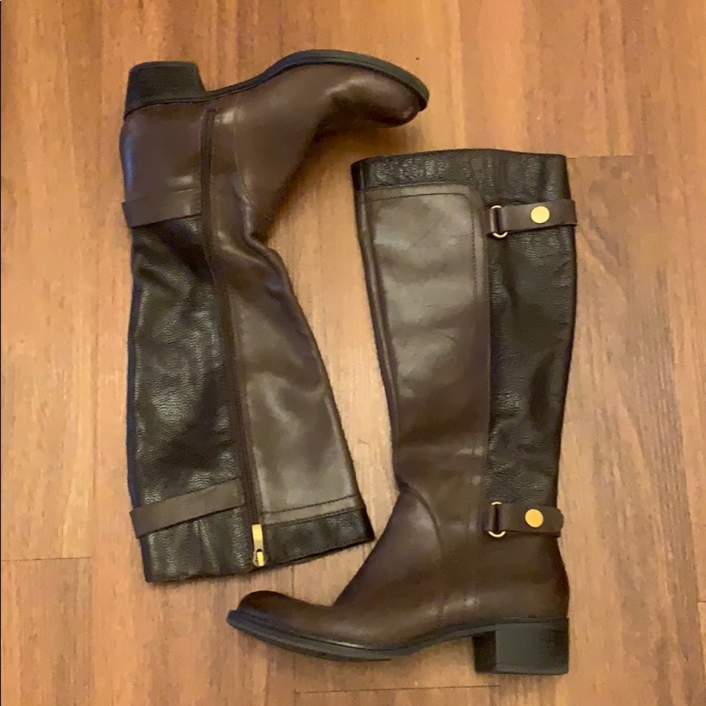 Franco Sarto ChocolateBrown Knee High Riding Boots